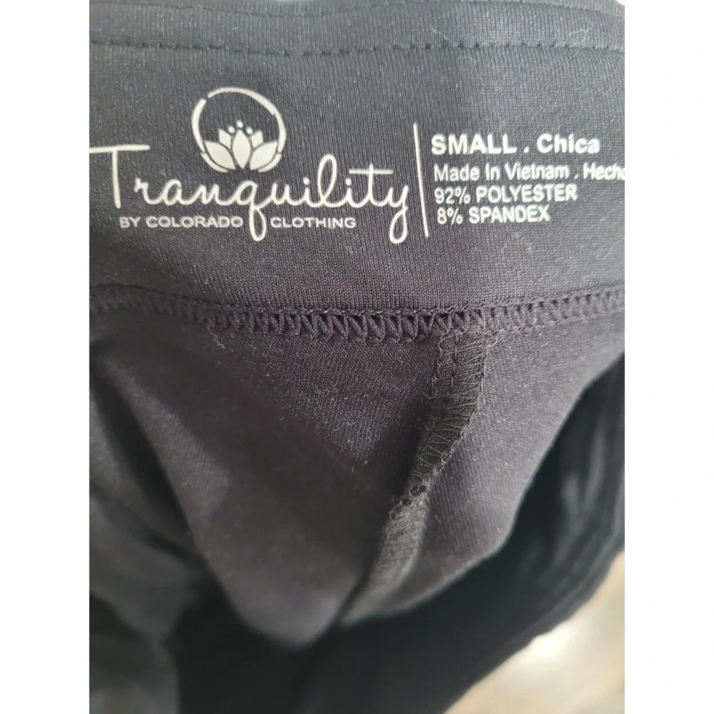 Tranquility by Colorado Clothing‎ Black Athletic Skort Small Built-in Shorts #P3